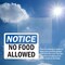 Signmission No Food Allowed, 14 in W x Rectangle, Plastic OS-2PACK-NS-P-1014-L-14557 - alternate 2